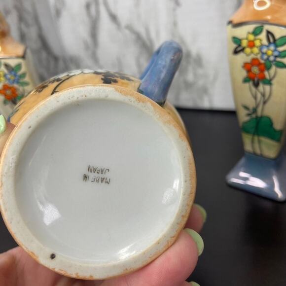 Vintage Japanese 3pc Lusterware Kitchen Set - Picture 3 of 9